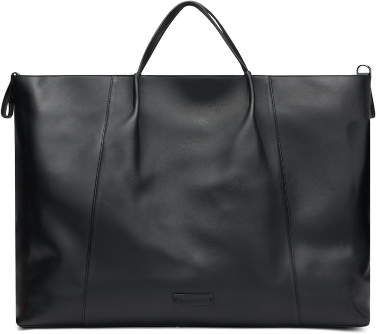 Fabiana Filippi Black tote bag, minimal and versatile.