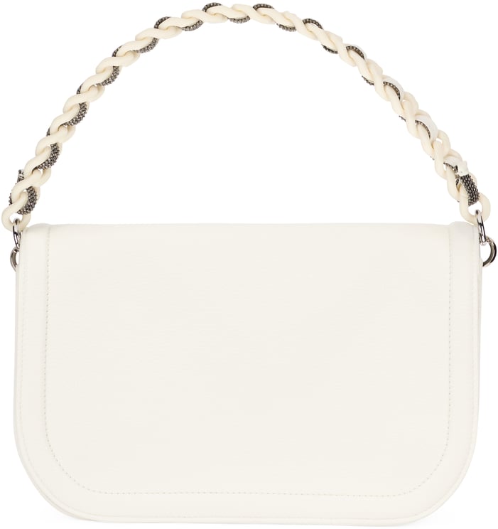 Fabiana Filippi Elegant white bag with refined handle.