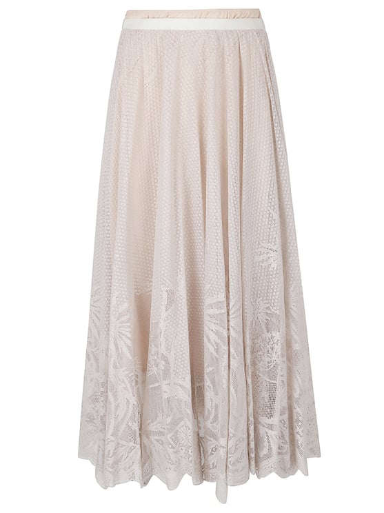 Fabiana Filippi Multicolor Lace Jacquard Midi Skirt