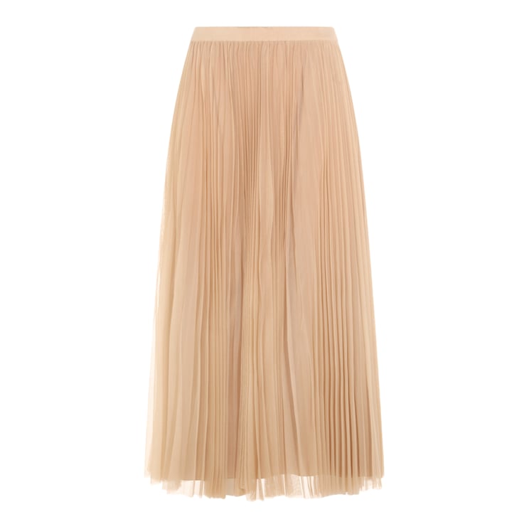 Fabiana Filippi Pleated Midi Skirt with High Waistband