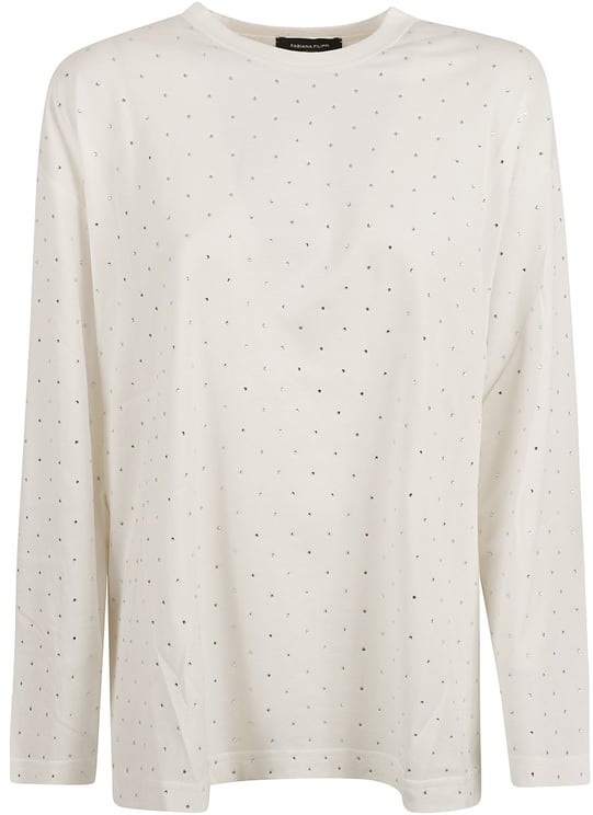 Fabiana Filippi Relaxed Fit White Sweater