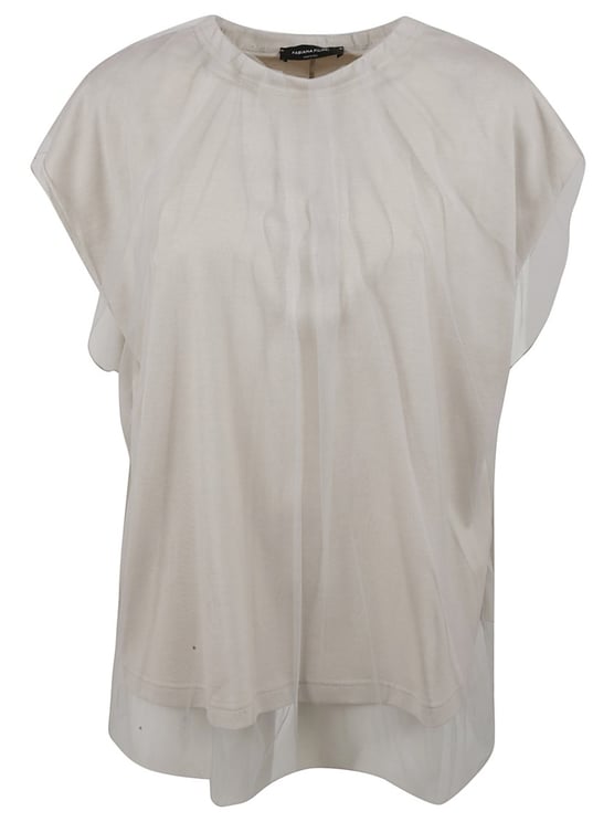 Fabiana Filippi Layered Shirt With Sheer Outer Layer