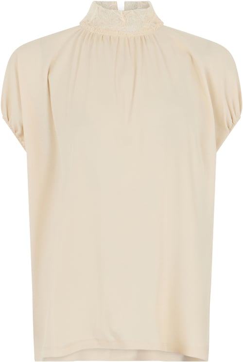 Fabiana Filippi Short-sleeve top with lace details