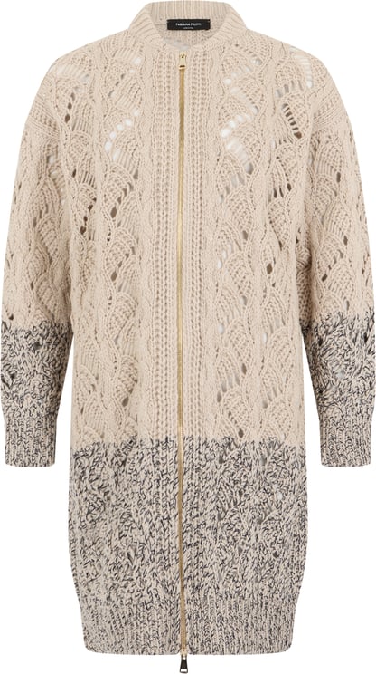 Fabiana Filippi Long cardigan with zip