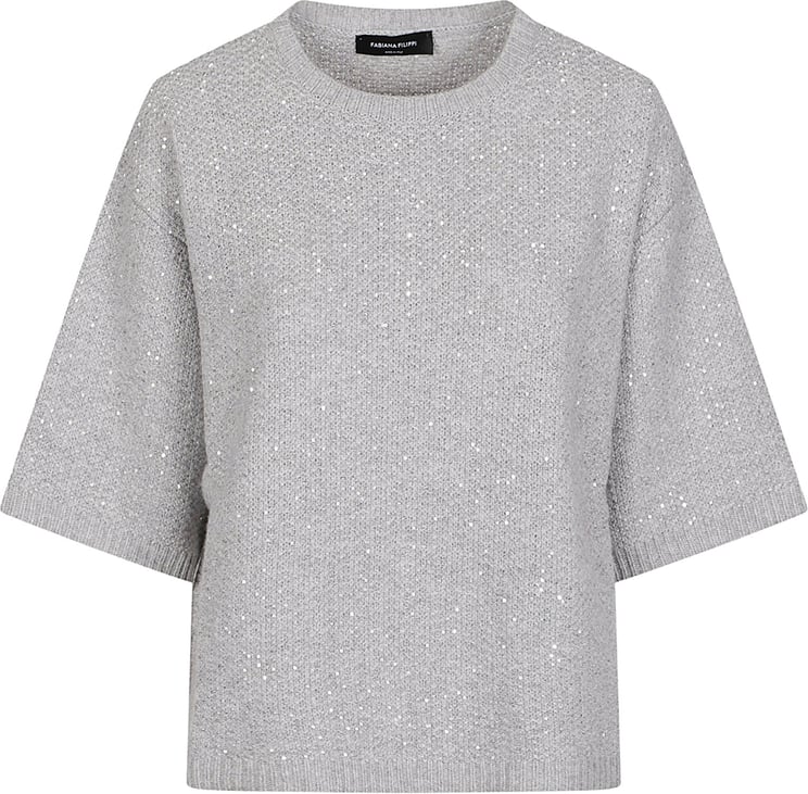 Fabiana Filippi Round Neck Sweater Grey