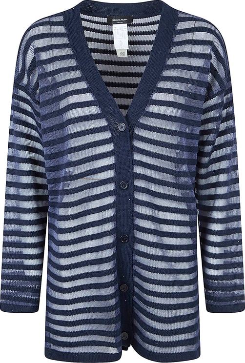 Fabiana Filippi Oversized Sheer Knit Cardigan