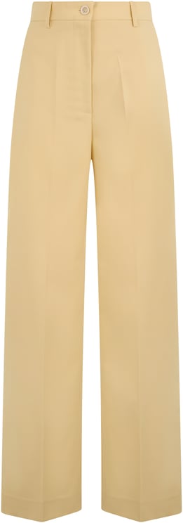 Fabiana Filippi Beige wide-leg comfortable versatile pants