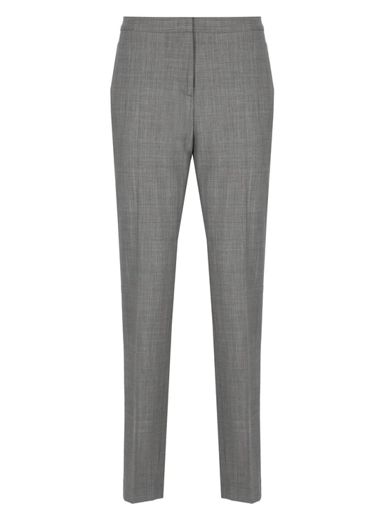 Fabiana Filippi Grey Lightpoint Detail Wool Pants
