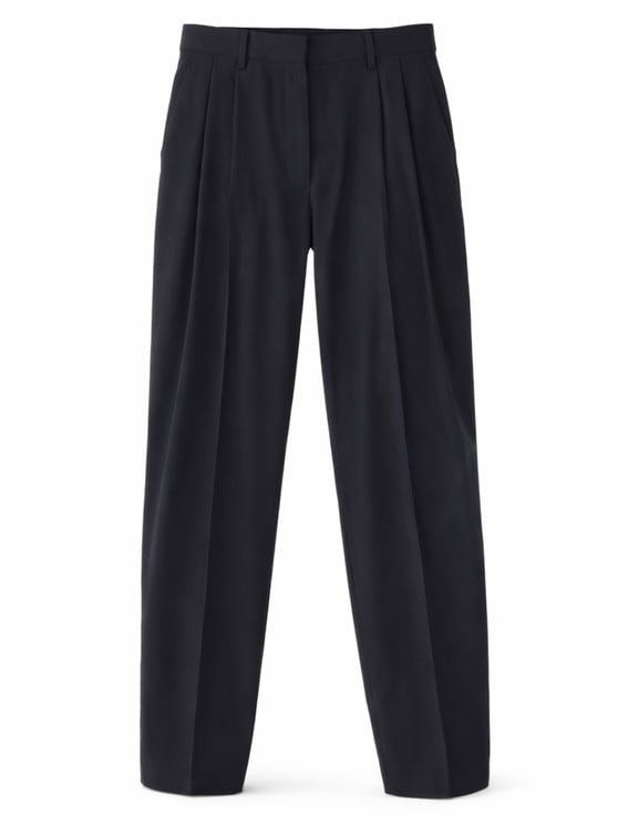 Fabiana Filippi Neutral Tailored Straight-Leg Wool-Blend Pants