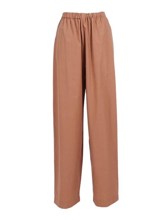 Fabiana Filippi Vimini Popline Elastic Wide Straight-Leg Pants