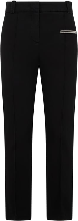 Fabiana Filippi Black long pants, minimal and chic.