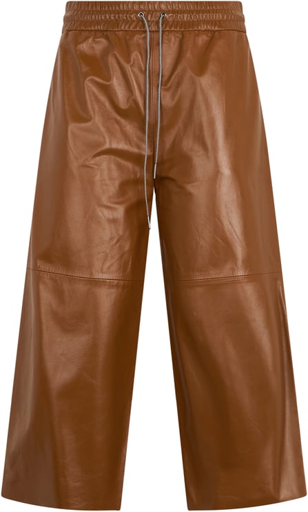 Fabiana Filippi Leather pants with a loose fit.