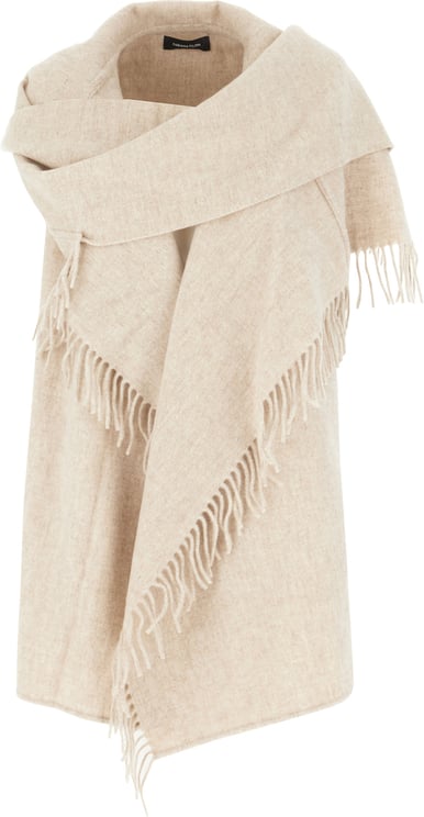 Fabiana Filippi Fabiana Filippi Sand wool blend cape