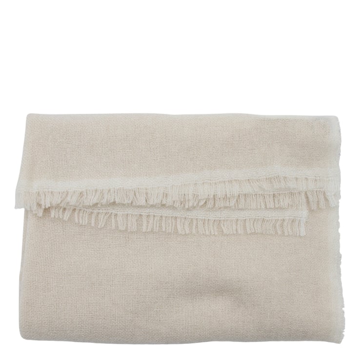 Fabiana Filippi Finely Woven Fringe Scarf with Subtle Texture