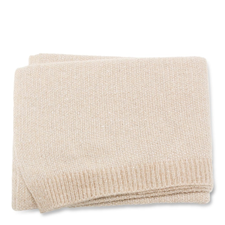 Fabiana Filippi Beige Sparkling Scarf