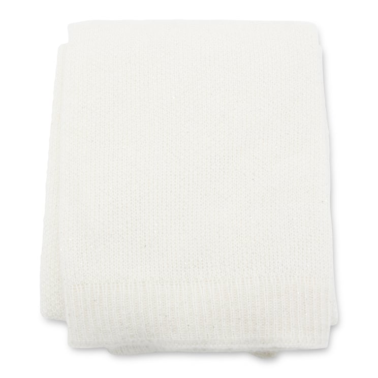 Fabiana Filippi White Sparkling Scarf