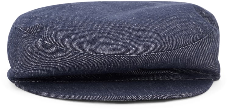 Fabiana Filippi Dark blue denim hat, elegant and versatile.