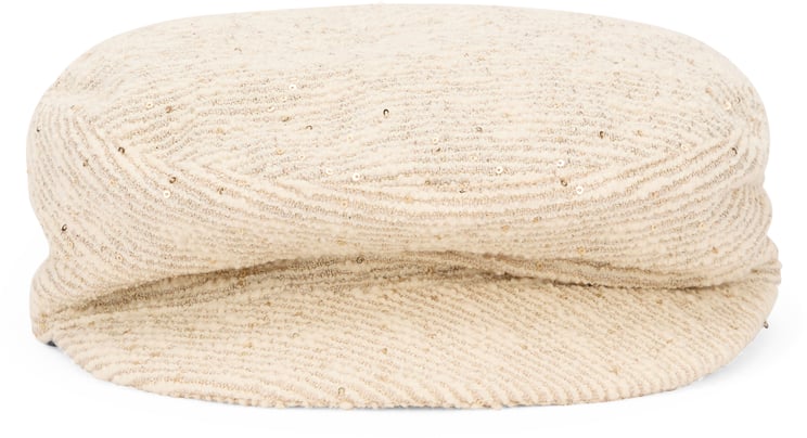 Fabiana Filippi Sand-colored hat, versatile and elegant.