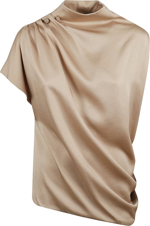 Fabiana Filippi Sleeveless Enver Satin Top