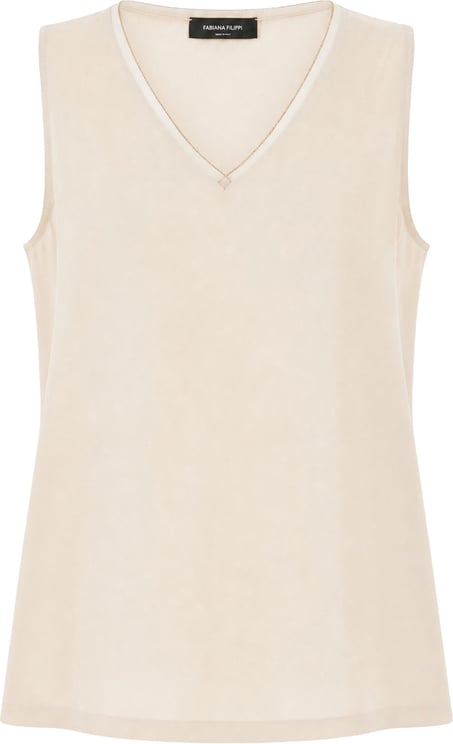 Fabiana Filippi Fabiana Filippi Sand acetate blend top