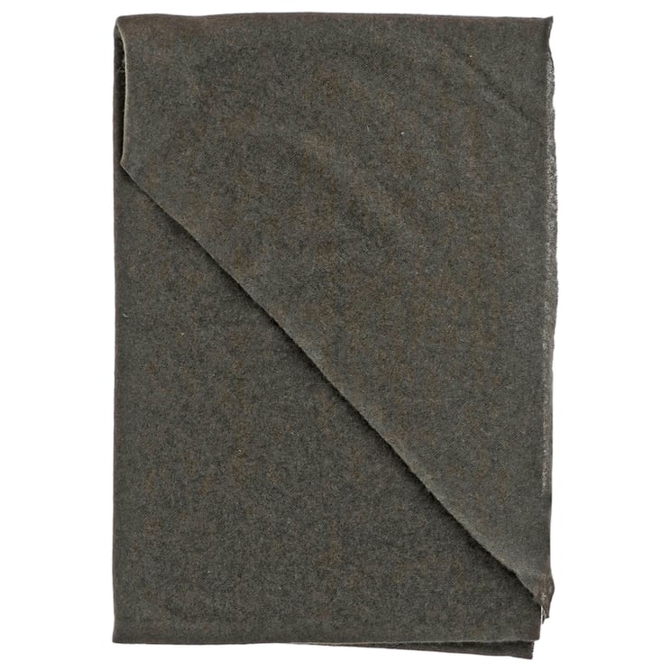 FALIERO SARTI Triangular Green Cashmere Scarf With Subtle Texture