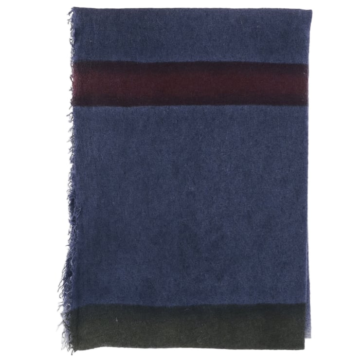 FALIERO SARTI Cashmere-Silk Scarf With Eros Pattern And Fringed Edges