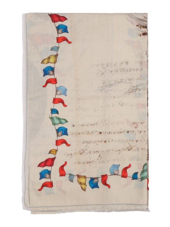 FALIERO SARTI Little Baloon Cotton Flag Scarf
