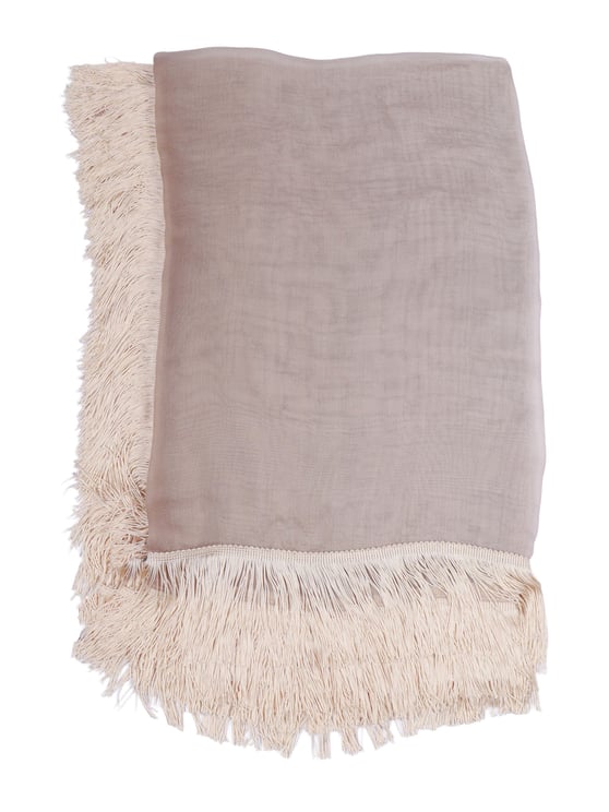 FALIERO SARTI Ginny Frangia Semi Sheer Fringed Scarf