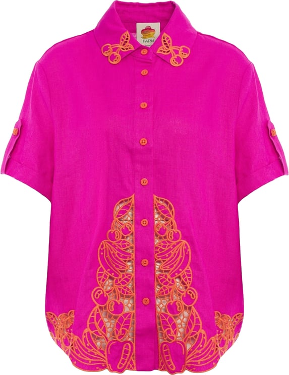 FARM Rio Linen blouse with embroidery