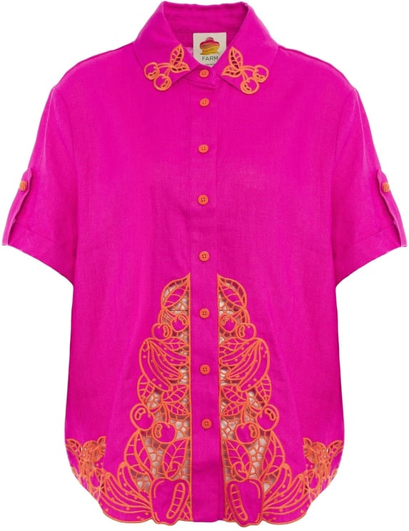 FARM Rio Linen blouse with embroidery