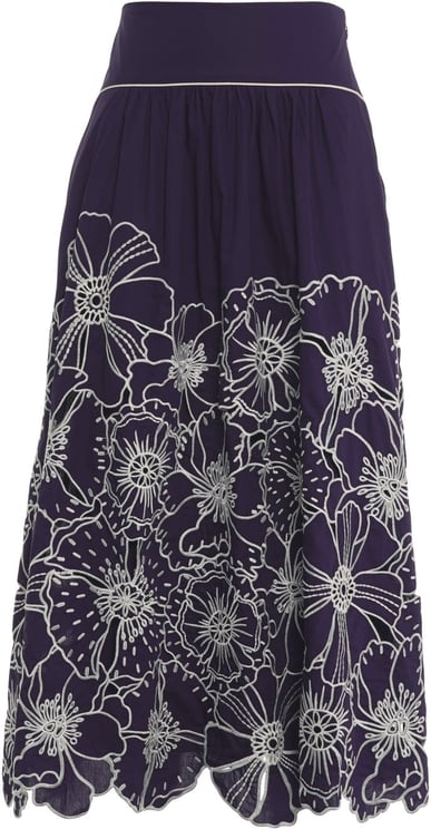 FARM Rio Cotton skirt with embroidery
