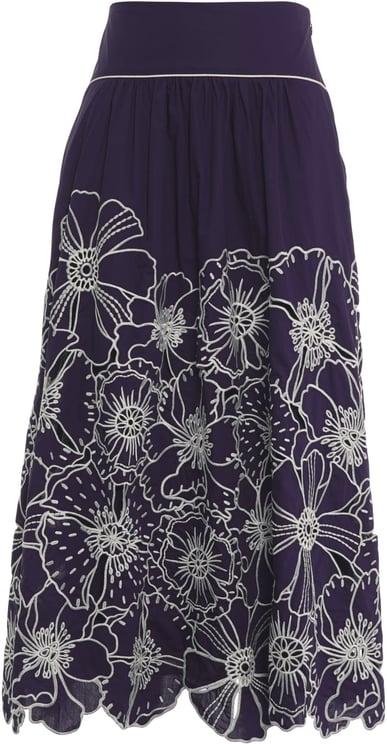 FARM Rio Cotton skirt with embroidery