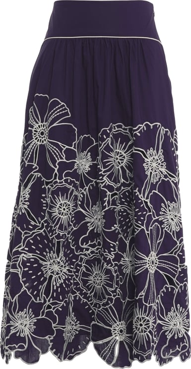 FARM Rio Cotton skirt with embroidery