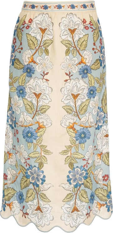 FARM Rio Skirt with floral pattern