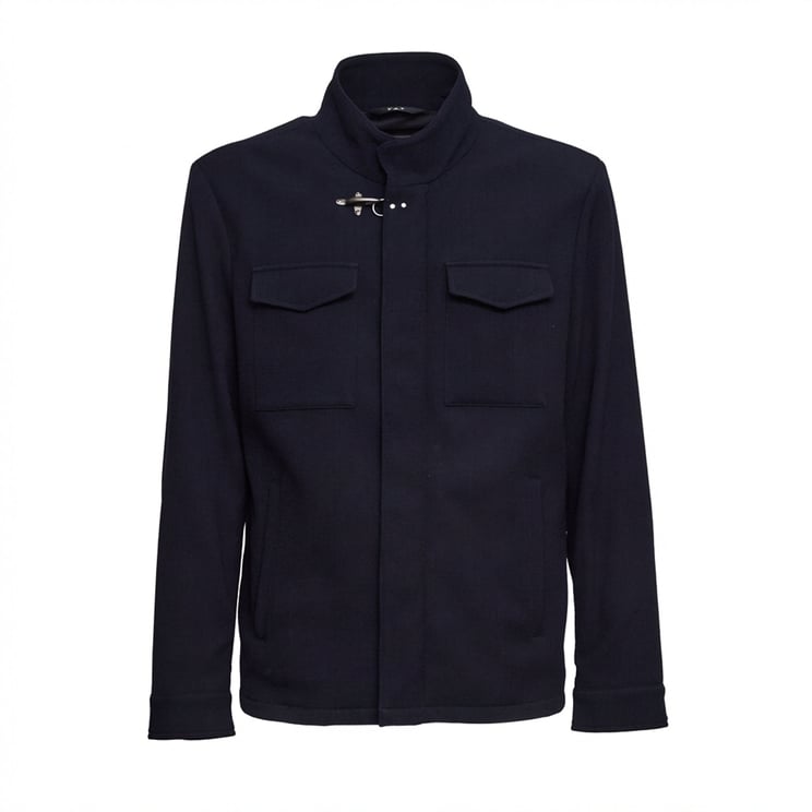 Fay Travel Honeycomb Wool-Blend Field Jacket