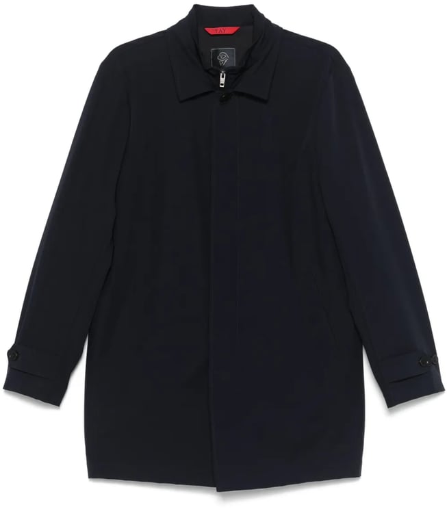 Fay Morning Stretch Minimalist Black Mens Jacket