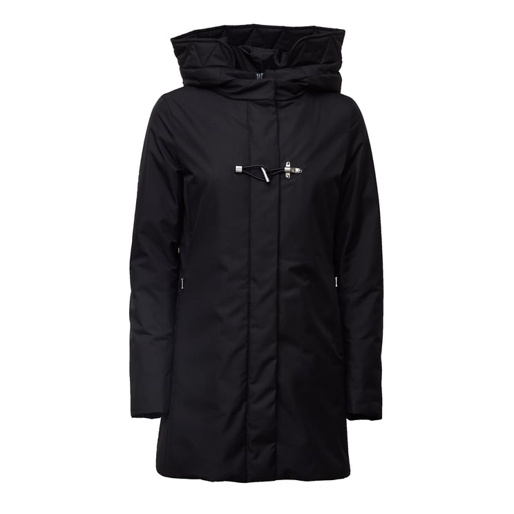 Fay Toggle Closure Microfiber Gabardine Coat