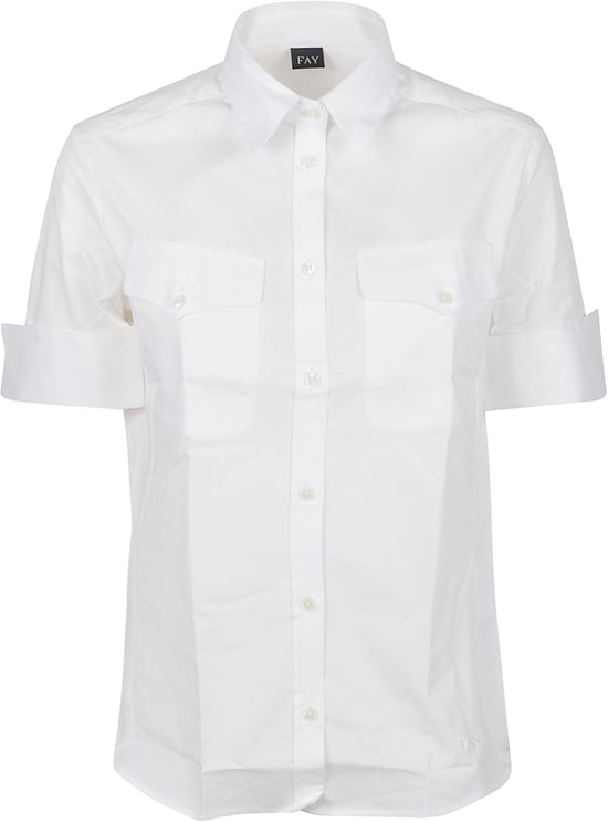 Fay Short Sleeve Shirt White