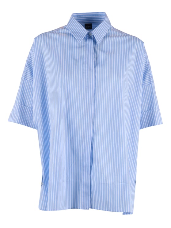Fay Boxy Cropped Classic Collar Shirt