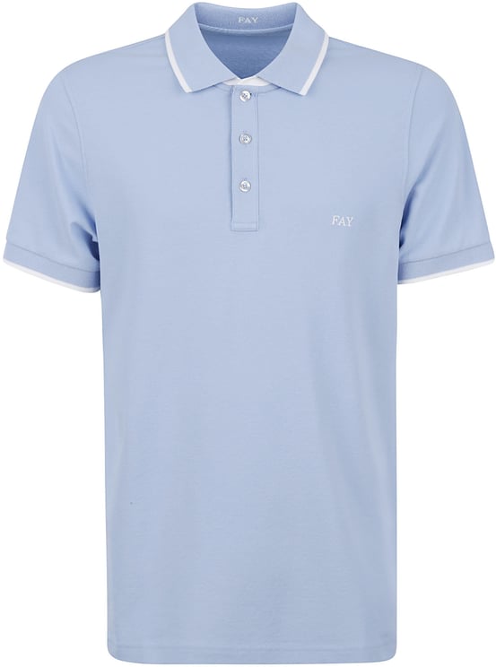 Fay T-Shirts And Polos Light Blue