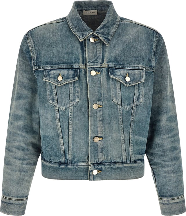 Fear of God Fear Of God Blue Cotton Denim Jacket