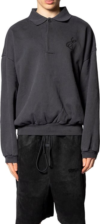 Fear of God CLASSIC POLO SWEATSHIRT VINTAGE BLACK