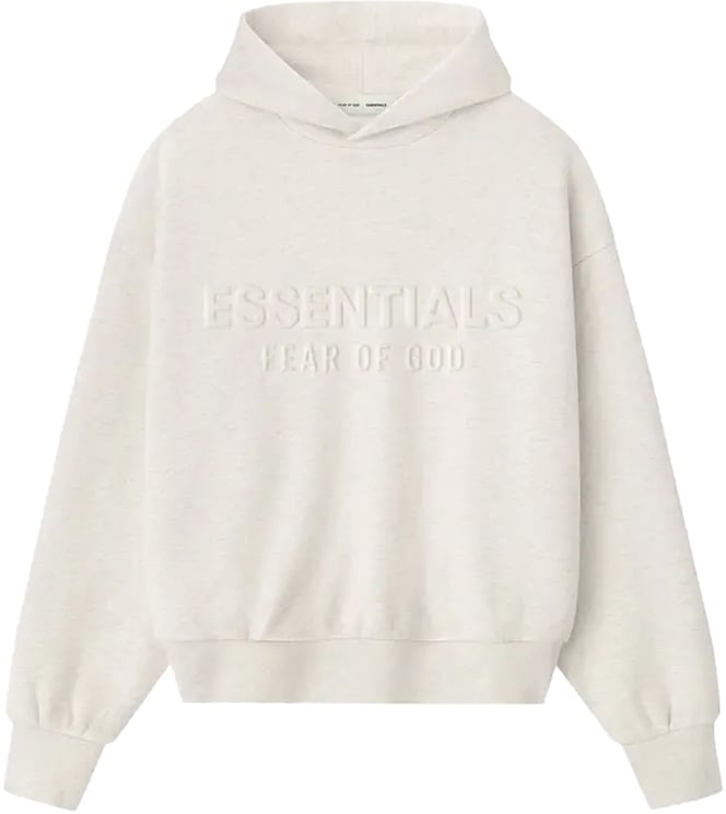 Fear of God Fear of God Essentials Embossed Classic Hoodie 'Oatmeal Heather'
