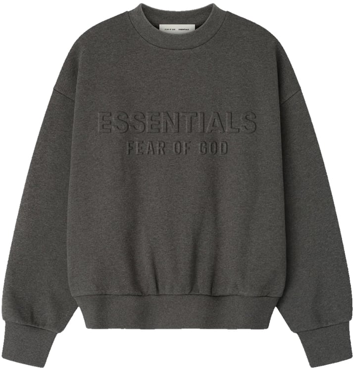 Fear of God Fear of God Essentials Embossed Classic Crewneck 'Charcoal Heather'