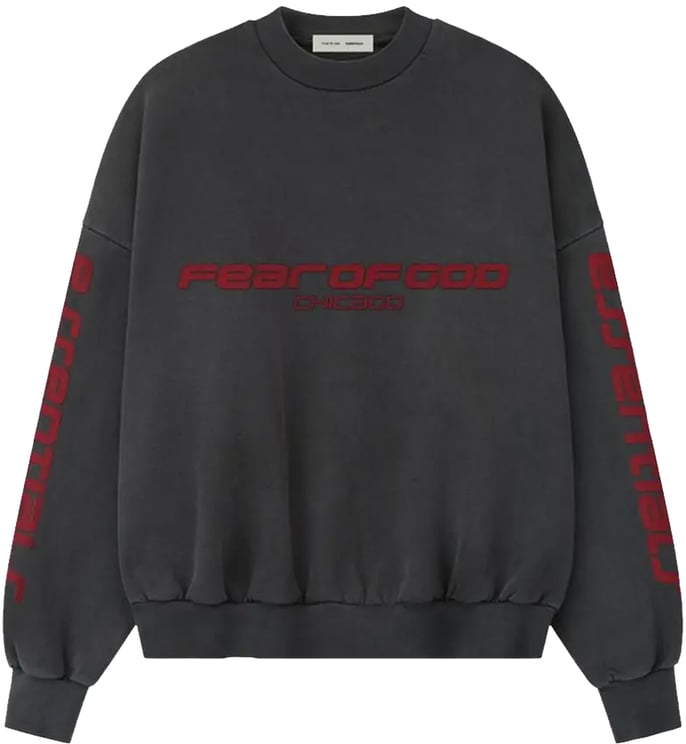 Fear of God Fear of God Essentials Chicago Heavy Fleece Cropped Sweatshirt 'Iron Grey'