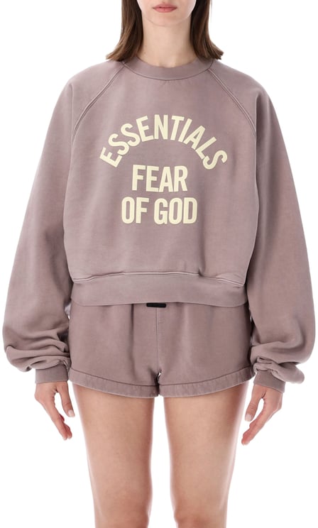 Fear of God Campus '90 Cropped Crewneck Faded Mauve