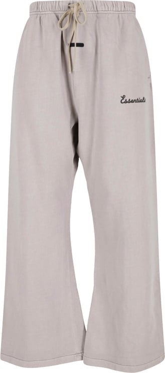 Fear of God Beige Relaxed Wide-Leg Logo Trousers