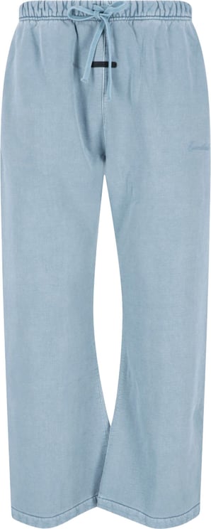 Fear of God Beige Relaxed Wide-Leg Tonal Embroidered Trousers