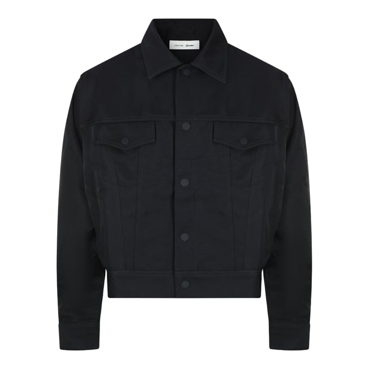 Fear of God Structured Black Jacket With Classic Collar And Button-Down Front