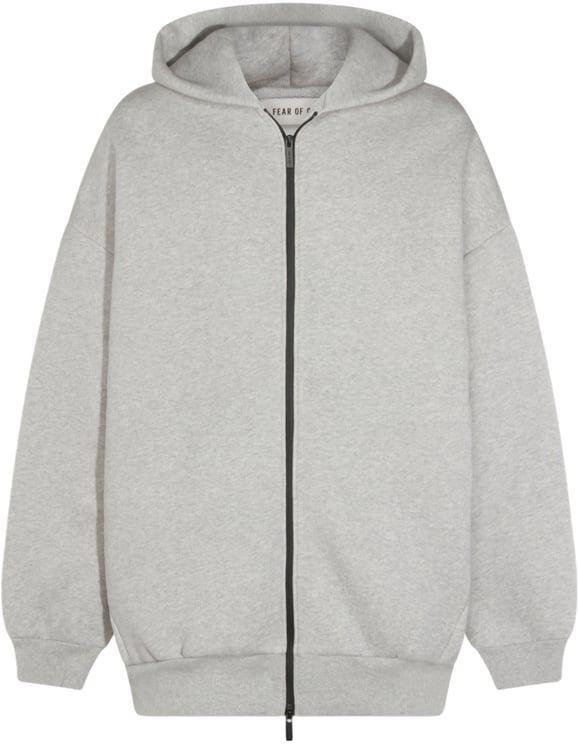 Fear of God Light Grey Zip-Up Hoodie Sweater